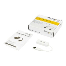 STARTECH.COM USB 3.0 to Gigabit Ethernet NIC Network Adapter - White